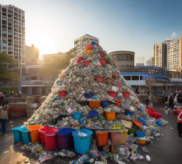 当阳市，piles up in the recycling business